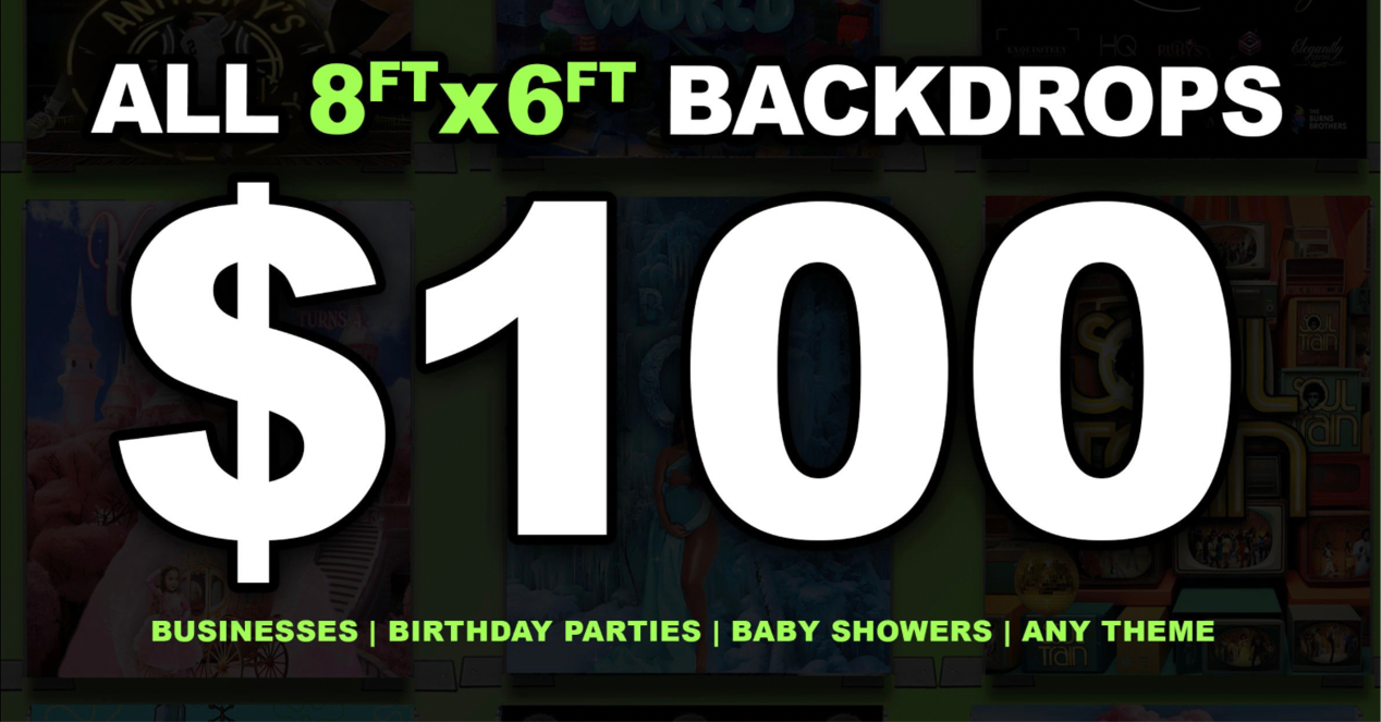 $100 Backdrop Sale