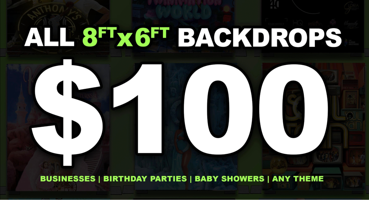 $100 Backdrop Sale