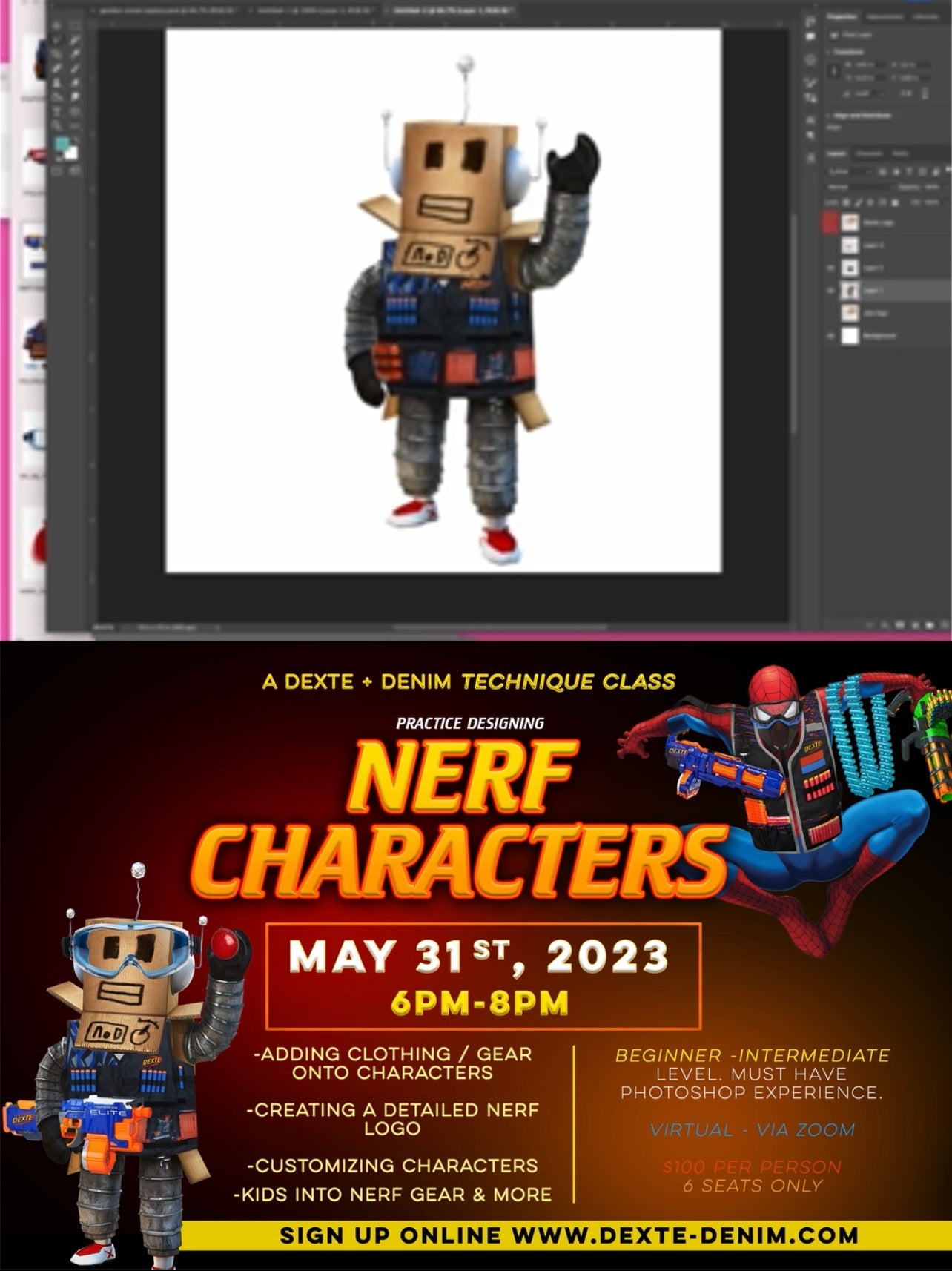 Virtual-Nerf Design Technique Class
