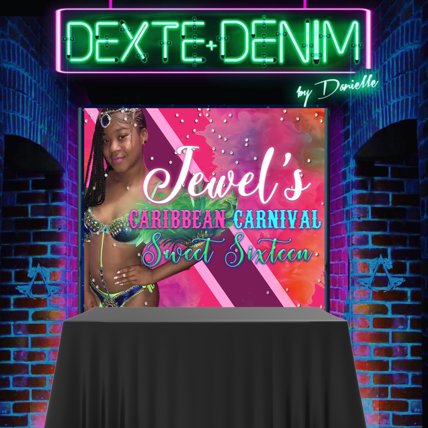 CAKE TABLE 6X6 BACKDROP