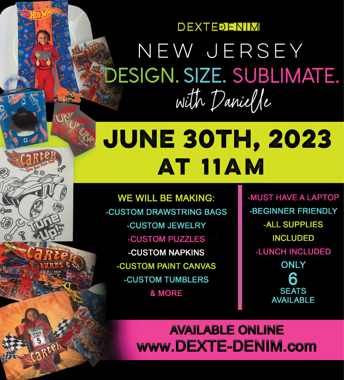 NJ- Design & Sublimate Class