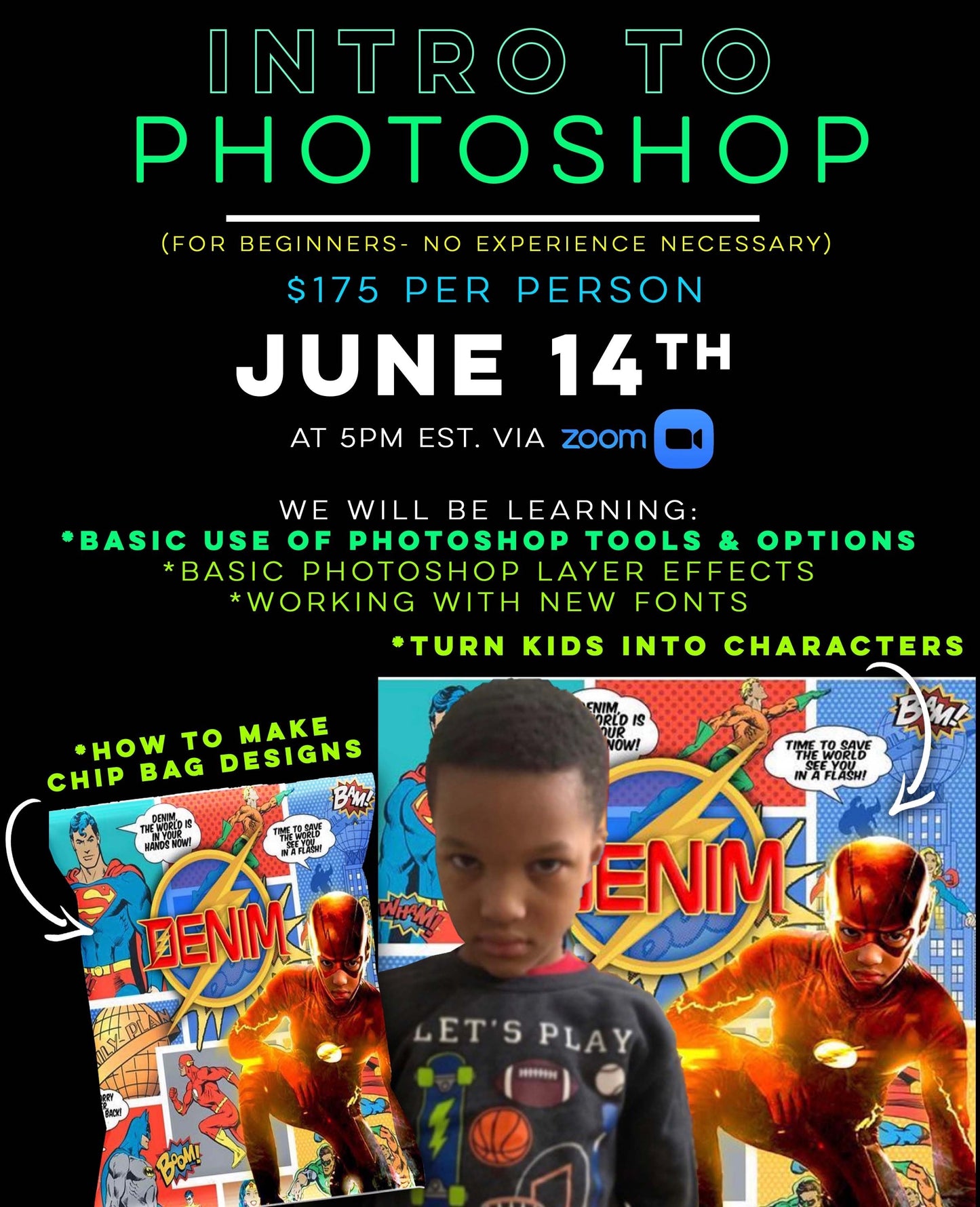 Virtual June 14th- Intro to Photoshop