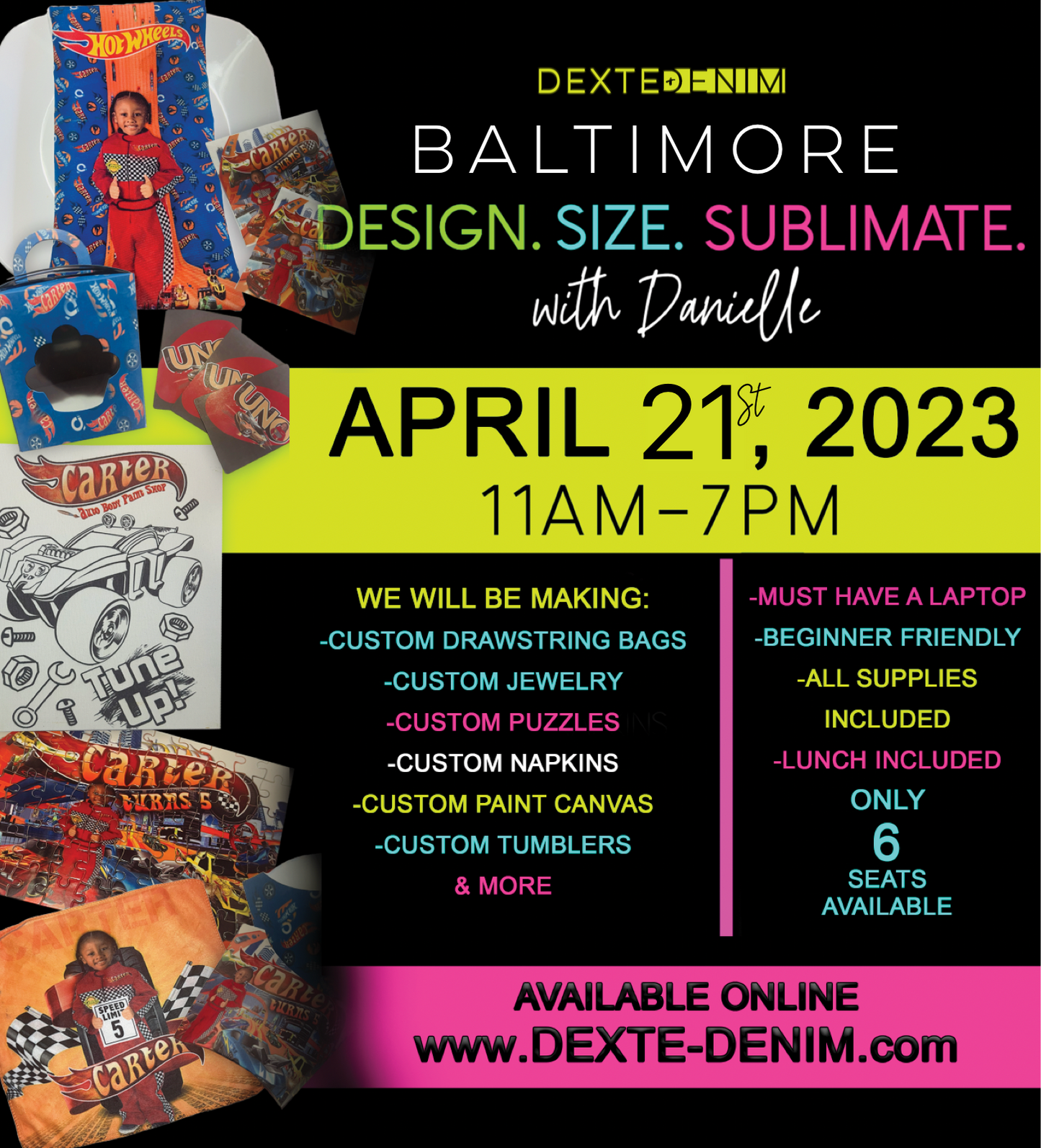 BALTIMORE - Design & Sublimate Class