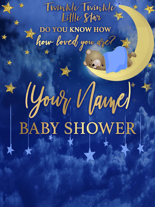BLUE AND GOLD TWINKLE LITTLE STAR