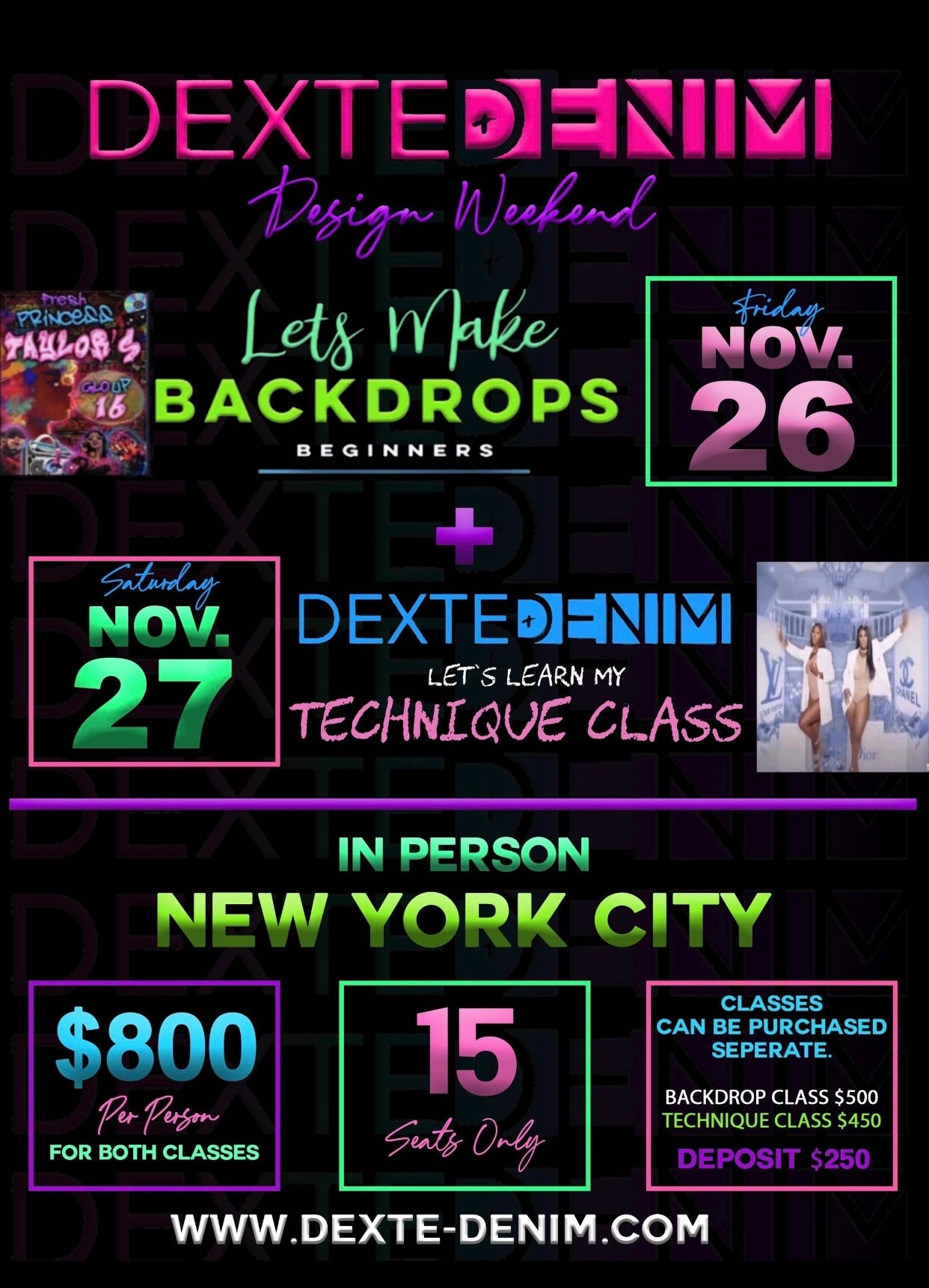 NYC Nov 26 Let’s Make Backdrops