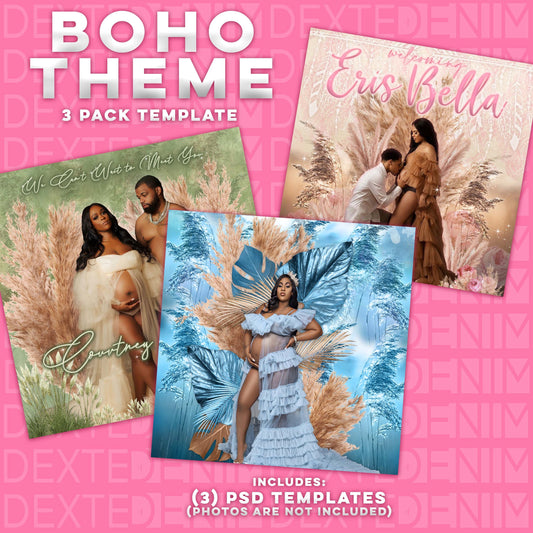 BOHO 3-Pack Design Template