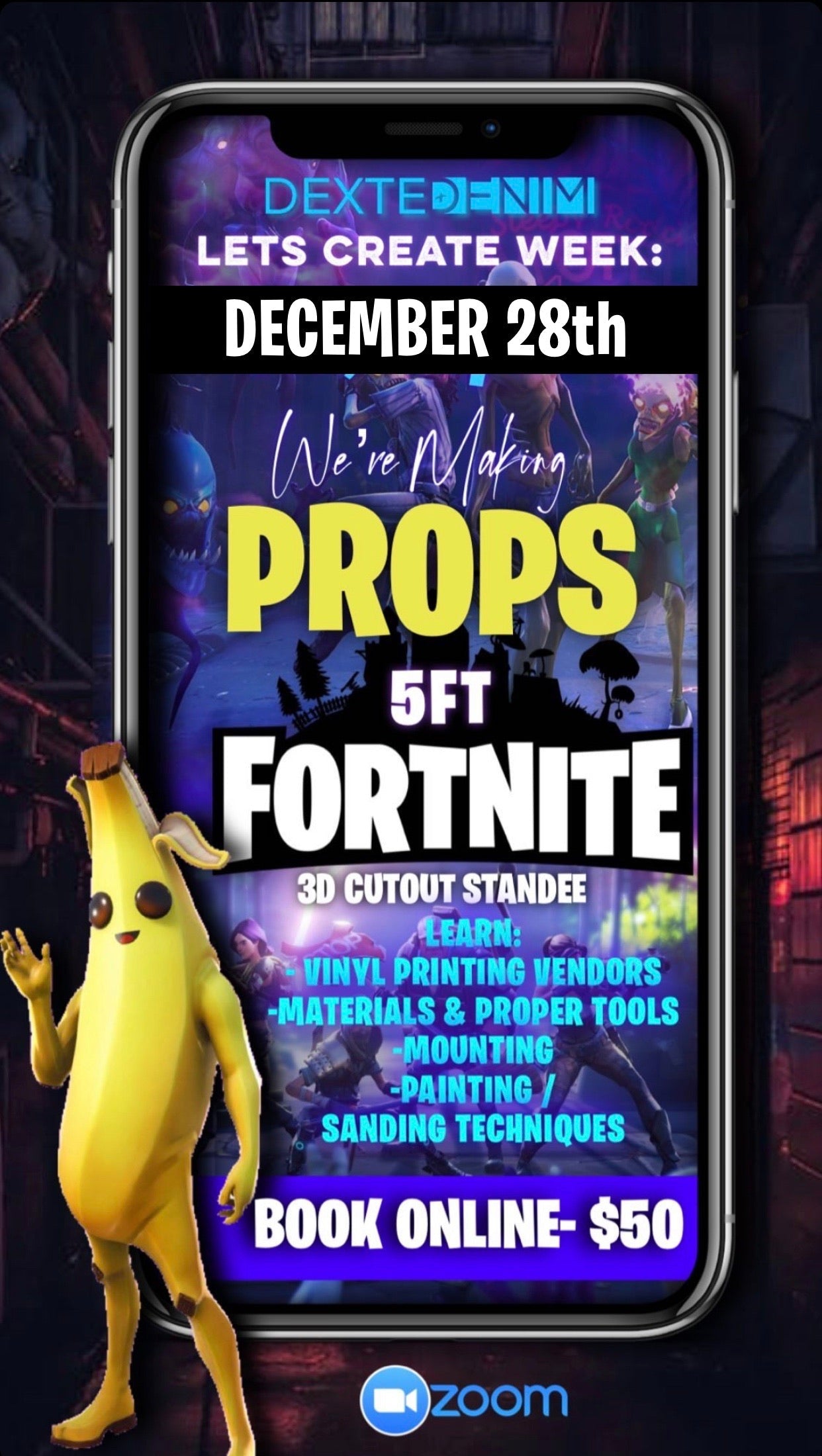 DECEMBER 28th- LAST PROP CLASS
