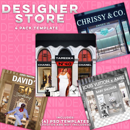 DESIGNER STORE 4-Pack Design Template